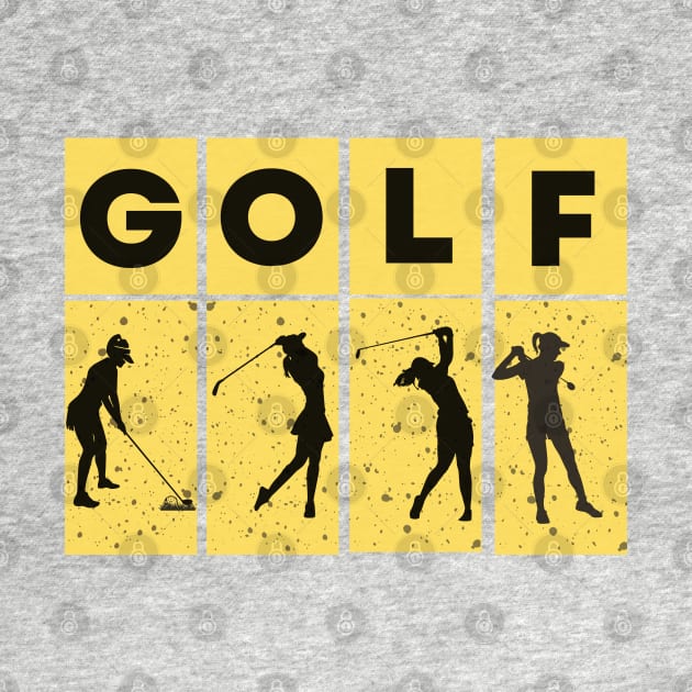 golf match play by Eva Passi Arts